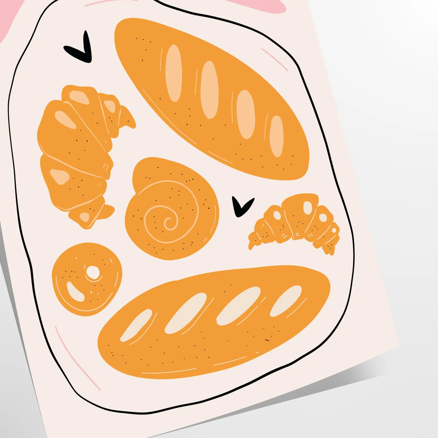 kitchen Love Bread poster captivating addition black green tones stunning wall art passion baking ideal gift charming artwork preference